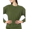 imageAmazon Essentials Womens Waisted Sweatshirt Dress Available in Plus SizeDark Olive