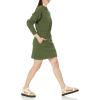 imageAmazon Essentials Womens Waisted Sweatshirt Dress Available in Plus SizeDark Olive