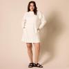 imageAmazon Essentials Womens Waisted Sweatshirt Dress Available in Plus SizeEggshell White