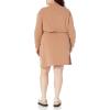 imageAmazon Essentials Womens Waisted Sweatshirt Dress Available in Plus SizeLight Brown