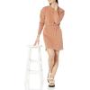 imageAmazon Essentials Womens Waisted Sweatshirt Dress Available in Plus SizeLight Brown