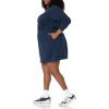 imageAmazon Essentials Womens Waisted Sweatshirt Dress Available in Plus SizeNavy