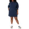 imageAmazon Essentials Womens Waisted Sweatshirt Dress Available in Plus SizeNavy