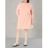 imageAmazon Essentials Womens Waisted Sweatshirt Dress Available in Plus SizePeach