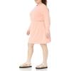 imageAmazon Essentials Womens Waisted Sweatshirt Dress Available in Plus SizePeach