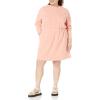 imageAmazon Essentials Womens Waisted Sweatshirt Dress Available in Plus SizePeach
