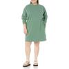 imageAmazon Essentials Womens Waisted Sweatshirt Dress Available in Plus SizeSage Green