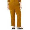 imageAmazon Essentials Womens Wide Rib Flared Ankle Pant Previously Daily RitualBrown