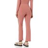 imageAmazon Essentials Womens Wide Rib Flared Ankle Pant Previously Daily RitualTerracotta