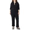 imageAmazon Essentials Womens Wide Rib Long Sleeve Buttonup Collared Cardigan Pants Sold SeparatelyBlack
