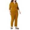 imageAmazon Essentials Womens Wide Rib Long Sleeve Buttonup Collared Cardigan Pants Sold SeparatelyBrown