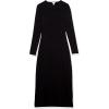 imageAmazon Essentials Womens Wide Rib Open Back Long Sleeve Dress Previously Daily RitualBlack