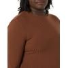 imageAmazon Essentials Womens Wide Rib Open Back Long Sleeve Dress Previously Daily RitualChocolate