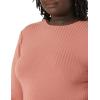 imageAmazon Essentials Womens Wide Rib Open Back Long Sleeve Dress Previously Daily RitualTerracotta