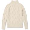 imageAmazon Essentials Womens Winter LongSleeve Sweater Soft Touch Funnel Neck Cable KnitBeige