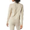 imageAmazon Essentials Womens Winter LongSleeve Sweater Soft Touch Funnel Neck Cable KnitBeige
