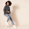 imageAmazon Essentials Womens Winter LongSleeve Sweater Soft Touch Funnel Neck Cable KnitCharcoal Heather