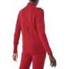 imageAmazon Essentials Womens Winter LongSleeve Sweater Soft Touch Funnel Neck Cable KnitDark Red