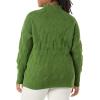 imageAmazon Essentials Womens Winter LongSleeve Sweater Soft Touch Funnel Neck Cable KnitGreen