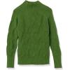 imageAmazon Essentials Womens Winter LongSleeve Sweater Soft Touch Funnel Neck Cable KnitGreen