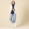 imageAmazon Essentials Womens Winter LongSleeve Sweater Soft Touch Funnel Neck Cable KnitNavy