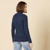 imageAmazon Essentials Womens Winter LongSleeve Sweater Soft Touch Funnel Neck Cable KnitNavy