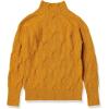 imageAmazon Essentials Womens Winter LongSleeve Sweater Soft Touch Funnel Neck Cable KnitTobacco Brown