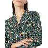 imageAmazon Essentials Womens Woven Flannel Notch Collar Nightgown Available in Plus SizeBlack Folkloric