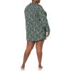 imageAmazon Essentials Womens Woven Flannel Notch Collar Nightgown Available in Plus SizeBlack Folkloric