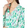 imageAmazon Essentials Womens Woven Flannel Notch Collar Nightgown Available in Plus SizeEcru Festive Tree
