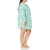 imageAmazon Essentials Womens Woven Flannel Notch Collar Nightgown Available in Plus SizeEcru Festive Tree