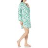 imageAmazon Essentials Womens Woven Flannel Notch Collar Nightgown Available in Plus SizeEcru Festive Tree