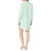 imageAmazon Essentials Womens Woven Flannel Notch Collar Nightgown Available in Plus SizeMint Green Forest Animals