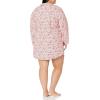 imageAmazon Essentials Womens Woven Flannel Notch Collar Nightgown Available in Plus SizeWhite Forest