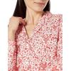 imageAmazon Essentials Womens Woven Flannel Notch Collar Nightgown Available in Plus SizeWhite Forest