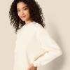 imageAmazon Essentials x Sofia Grainge Womens Boxy Drop Shoulder Crewneck SweatshirtIvory