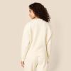 imageAmazon Essentials x Sofia Grainge Womens Boxy Drop Shoulder Crewneck SweatshirtIvory