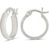 imageAmazon Essentials 14K Gold or Sterling Silver Plated Polished Dome HoopSilver