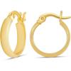 imageAmazon Essentials 14K Gold or Sterling Silver Plated Polished Dome HoopYellow Gold