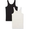 imageAmazon Essentials Maternity Tank Tops for Women Comfortable and Stylish Basics Pack of 2BeigeBlack