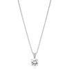 imageAmazon Essentials Plated Sterling Silver Cubic Zirconia Round Cut Solitaire Pendant Necklace 18quot previously Amazon CollectionPlatinum
