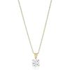 imageAmazon Essentials Plated Sterling Silver Cubic Zirconia Round Cut Solitaire Pendant Necklace 18quot previously Amazon CollectionYellow Gold