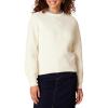 imageAmazon Essentials Ribbed Long Sleeve Sweaters for Women CrewneckEggshell White