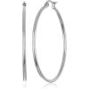 imageAmazon Essentials Stainless Steel Rounded Tube Hoop Earrings  previously Amazon CollectionStainless Steel