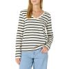 Eggshell White Black Mariner Stripe