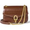 imageAmazon Essentials Womens Chain Shoulder BagBrown Faux Crocodile