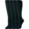 imageAmazon Essentials Womens Comfortable Casual Cotton Knee High Socks 4 PairsBlack