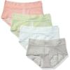 imageAmazon Essentials Womens Comfortable Lace Stretch Hipster Underwear Pack of 4BlueGreenGreyPeach