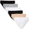 imageAmazon Essentials Womens Cotton High Leg Brief Underwear Available in Plus Size Breathable MultipacksNeutral