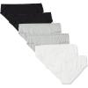 imageAmazon Essentials Womens Cotton Hipster Underwear  Discontinued Colors Pack of 6BlackGrey HeatherWhite